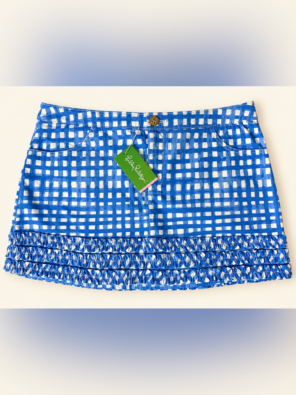 Lilly Pulitzer Lorelie Skort NWT Women’s Size 14 Bennett Blue Feelin Beachy